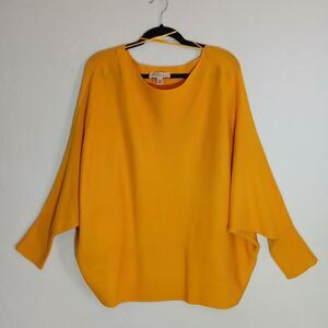 Philosophy Mustard Yellow Slouch Sweater Women's 2XL Plus Comfy Soft #717